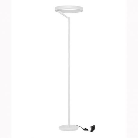 Lampadare - Lampadar circular aluminiu alb LED ADALIZ
