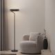 Lampadare - Lampadar circular aluminiu negru LED ADALIZ