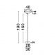 Lampadare - Lampadar circular aluminiu negru LED ADALIZ