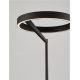 Lampadare - Lampadar circular aluminiu negru LED ADALIZ