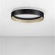 Plafoniere - Plafoniera circulara aluminiu negru/auriu LED CCT LUMIA 45cm