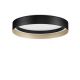 Plafoniera circulara aluminiu negru/auriu LED CCT LUMIA 45cm