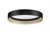 Plafoniera circulara aluminiu negru/auriu LED CCT LUMIA 45cm