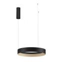 Lustra circulara aluminiu negru/auriu LED CCT LUMIA 50cm