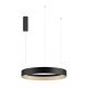 Lustra circulara aluminiu negru/auriu LED CCT LUMIA 60cm