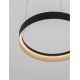 Pendule, Lustre suspendate - Lustra circulara aluminiu negru/auriu LED CCT LUMIA 60cm