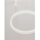 Pendule, Lustre suspendate - Lustra circulara aluminiu alb LED CCT LUMIA 60cm