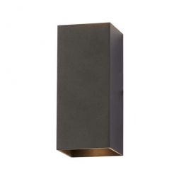 Aplica iluminat ambiental metal negru Don Square 2