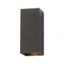 Aplica iluminat ambiental metal negru Don Square 2