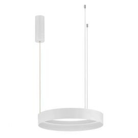 Lustra circulara aluminiu alb LED CCT LUMIA 50cm