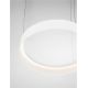 Pendule, Lustre suspendate - Lustra circulara aluminiu alb LED CCT LUMIA 50cm