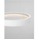 Pendule, Lustre suspendate - Lustra circulara aluminiu alb LED CCT LUMIA 50cm