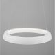 Pendule, Lustre suspendate - Lustra circulara aluminiu alb LED CCT OVIA 45cm