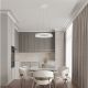 Pendule, Lustre suspendate - Lustra circulara aluminiu alb LED CCT OVIA 45cm