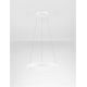 Pendule, Lustre suspendate - Lustra circulara aluminiu alb LED CCT OVIA 45cm