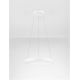 Pendule, Lustre suspendate - Lustra circulara aluminiu alb LED CCT OVIA 45cm