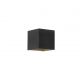 Aplice, corpuri de iluminat pentru pereti - Aplica iluminat ambiental metal negru auriu Newton Square