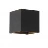 Aplica iluminat ambiental metal negru Newton Square