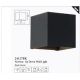 Aplice, corpuri de iluminat pentru pereti - Aplica iluminat ambiental metal negru Newton Square