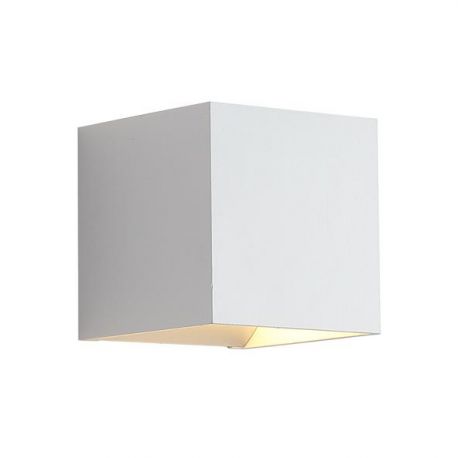 Aplice, corpuri de iluminat pentru pereti - Aplica iluminat ambiental metal alb Newton Square