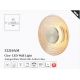 Aplice, corpuri de iluminat pentru pereti - Aplica LED metal alama antique sticla chihlimbar Cleo