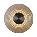 Aplica LED metal nickel satin sticla gri Cleo 