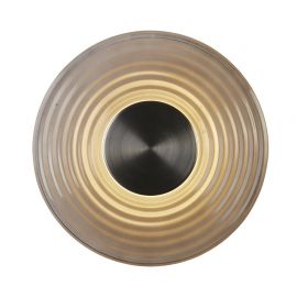Aplice, corpuri de iluminat pentru pereti - Aplica LED metal nickel satin sticla gri Cleo