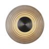 Aplica LED metal nickel satin sticla gri Cleo 