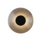Aplica LED metal negru mat sticla fumurie Cleo 