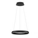 Lustra circulara aluminiu negru LED CCT OVIA 45cm