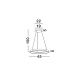 Pendule, Lustre suspendate - Lustra circulara aluminiu negru LED CCT OVIA 45cm