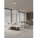 Pendule, Lustre suspendate - Lustra circulara aluminiu alb LED CCT OVIA 60cm