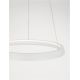 Pendule, Lustre suspendate - Lustra circulara aluminiu alb LED CCT OVIA 60cm
