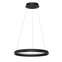 Lustra circulara aluminiu negru LED CCT OVIA 60cm