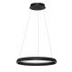 Pendule, Lustre suspendate - Lustra circulara aluminiu negru LED CCT OVIA 60cm