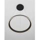 Pendule, Lustre suspendate - Lustra circulara aluminiu negru LED CCT OVIA 60cm