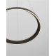 Pendule, Lustre suspendate - Lustra circulara aluminiu negru LED CCT OVIA 60cm