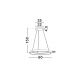 Pendule, Lustre suspendate - Lustra circulara aluminiu negru LED CCT OVIA 60cm
