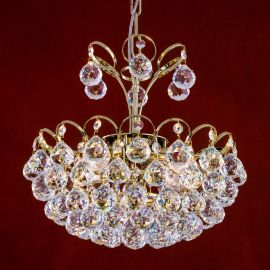 Lustra cristal Asfour, KRISTALL KLASSISCH auriu 40cm