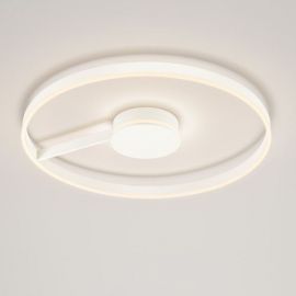 Lustre aplicate - Lustra circulara aluminiu alb LED CCT SIENA 80cm