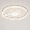 Lustra circulara aluminiu alb LED CCT SIENA 80cm