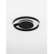 Lustre aplicate - Lustra circulara aluminiu negru LED CCT SIENA 40cm