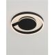 Lustre aplicate - Lustra circulara aluminiu negru LED CCT SIENA 40cm