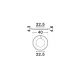 Lustre aplicate - Lustra circulara aluminiu negru LED CCT SIENA 40cm