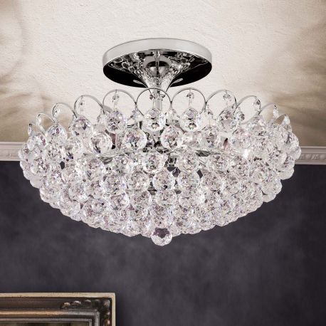 Lustre Cristal Asfour - Lustra cristal Asfour, KRISTALL KLASSISCH auriu 55cm