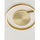 Lustre aplicate - Lustra circulara aluminiu bronze LED CCT SIENA 40cm