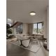 Plafoniere - Plafoniera LED stil modern 3000K NOELIA negru 50cm