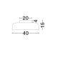 Plafoniere - Plafoniera LED stil modern 3000K NOELIA crem 40cm
