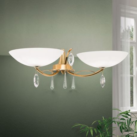 Aplice, corpuri de iluminat pentru pereti - Aplica de perete OPALDESIGN, auriu mat