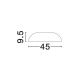 Plafoniere - Lustra LED aplicata stil modern FELICIA maro 60cm